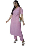 Gosriki Women'S Cotton Blend Straight Printed Kurta With Pant (Pranati Baby Pink-Gs_M_Baby Pink_Medium),Baby Pink,,B0F48WTD8N