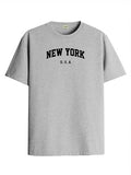 ADRO Men's Solid Regular Fit T-Shirt (RN24-NEW-GR_Grey,Grey