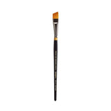 KINGART Premium Original Gold 9400-1/2 Angular Shader Series Artist Brush, Golden Taklon Synthetic Hair, Short Handle, for Acryl