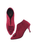 Shoetopia Solid Bow Detailed Cherry Pumps For Girls-Eu37,Bronze,4,B0D5HGJ1P2