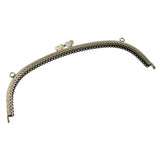 Ujeavette 4Xantique Embossed Metal Purse Frame Heart Kiss Clasp Lock Bag Clutch Frame 25.5X12Cm