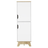 Pamplona Single Kitchen Pantry -Kitchen -Light Oak / White