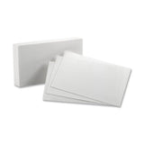 Esselte Pendaflex Corporation Index Card, Blank, 8 Point, 90lb., 5x8, 100/PK, White