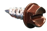 SCREWIT Musket Brown Gutter Screws #8 x 1/2 Inch - Downspout & Zip Screws, Self-Drilling Sheet Metal Screws with 1/4 Hex Head, C