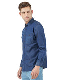 Inkd Men'S Lightweight Denim Shirt,Aegean,Aegean,Xl
