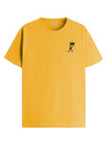 Adro Men'S Solid Regular Fit T-Shirt (Rn24-Stick-Kk-Mu_Mustard
