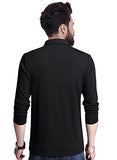 Eyebogler Regular Fit Men'S Cotton T-Shirt Black (S-T304-Bl)