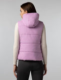 Fyltr Women'S Sleeveless Puffer Jacket With Contrast Full Zipper - Hood With Contrast Lining | Side Pockets | Quilt Pattern | Casual Winterwear For Women,Royal Amethyst,Royal Amethyst,Xl