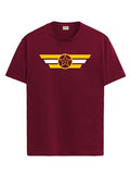 Adro Men'S Solid Regular Fit T-Shirt (Rn24-Cap-Mr_Maroon,MaroonApparel,S