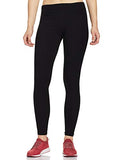 Enamor Essentials Womens Mid Rise Slim Fit Ankle Length Breathable Stretch Lounge Legging - E070-(E070_Jet Black_L)