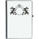 Udnag Ruled Notebook Diary Rabbit | Bunny Monogram, [A5 80Pages 80Gsm]