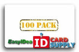 Qty: 100 | Clear ID Card Protective Overlay with Adhesive Back