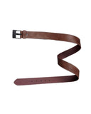 French Crown MenS Tan Brown With Jade Black Buckle Leather Free Lightweight Handcrafted Belt (Size 38)