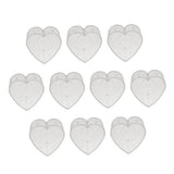 ATORSE 4x10Pieces Clear Plastic Tealight Cups Cute Candle Mold Wax Containers Hear 4x2cm