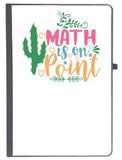 Udnag Ruled Notebook Diary Math | Math Is On Point, [A5 80Pages 80Gsm]