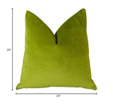 Plutus Brands Plutus Contentment Grass Handmade Throw Pillow, 20 X 20, Green