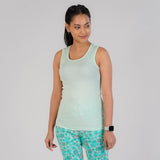 Rupa Colors Playsure Solid 100% Combed Cotton Rib Fabric Women'S Tank Top Sleeveless Pack Of 1,Mint GreenApparel,S