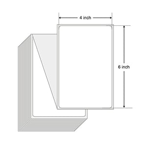 4x6 Thermal Labels, Muotich 500 Fanfold Direct Thermal Shipping Labels, Thermal Printer Label Compatible with Rollo Label Printe