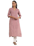 Libas Women'S Cotton Printed Straight Kurta (29327O_Mauve_Xxl)