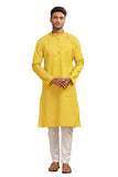 Be Active Men'S Cotton Regular Kurta Size Xl (C-399-2_Yellow)
