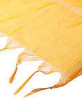 Weavers Villa Poly Silk Yellow Ethnic Woven Dupatta For Men (2.20 Mtrs)