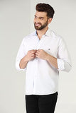 Toplot Men'S Solid Slim Fit Cotton Blend Casual Shirt With Spread Collar & Full Sleeves (Plain-Shirt-5112-White-L),White,,B0C65XFMZ3