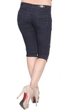 Nifty Women'S Slim Fit Capris (1301, Blue, 28)