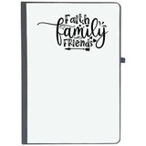 Udnag Ruled Notebook Diary Family | Faith Family Friends, [A5 80Pages 80Gsm]
