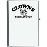 Udnag Ruled Notebook Diary Love | Clowns Need Love Too, [A5 80Pages 80Gsm]