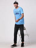 Adro Men'S Regular Fit T-Shirt (Rnr-M-Ame-Sk-L_Sky Blue_Large)