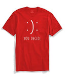Adro You Decide Mens Printed T-Shirts (Xl, Red)