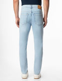 Inkd Men'S Contrast Stitch Stretchable Regular Fit Jeans,Frosty Glacial,Frosty Glacial,28