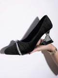 Shoetopia Girls Monika Black Dress Shoe - 7 Uk (Girls-Monika-Black),Black,7,B0CQK5Z5KB