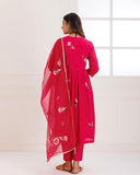 Gosriki Women'S Rayon Viscose Printed Anarkali Kurta With Pant & Dupatta (Dilruba Rani-Gs_S_Pink_Small),Pink,,B0F13SCC56