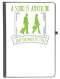 Udnag Ruled Notebook Diary Walking | A Song Is Anything That Can Walk By Itself, [A5 80Pages 80Gsm]