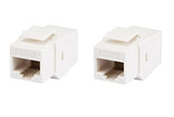 Cat5E Coupler Type Keystone Jack White