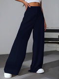 Leriya Fashion Trouser for Women | Trouser Pants for Women | Trouser for Women | (Large, Blue)