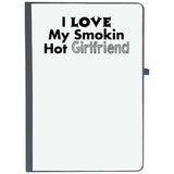Udnag Ruled Notebook Diary Girlfriend | I Love My Smokin Hot Girlfriend, [A5 80Pages 80Gsm]