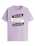 Adro Men'S Solid Regular Fit T-Shirt (Rn24-Dba-Pu_Purple