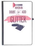 Udnag Ruled Notebook Diary Makeup | When In Doubt Just Add Glitter, [A5 80Pages 80Gsm]