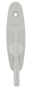 Andersen  Tribeca Style - Gliding Door Thumb Latch in White Color