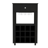Memphis Bar Cart -Living Room -Black