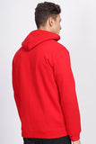 Adro Men'S Cotton Neck Hooded Sweatshirt (Zh24-Pln-Rd_Red,RedApparel,S