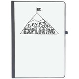 Udnag Ruled Notebook Diary Exploring | Never Stop Exploring, [A5 80Pages 80Gsm]
