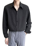 Leriya Fashion Shirt For Men| White Shirt For Men| Men Stylish Shirt | Black Casual Shirt For Men (Large, Black)