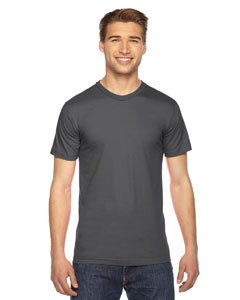 American Apparel Unisex Fine Jersey Short-Sleeve T-Shirt L ASPHALT