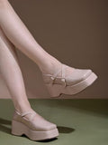 Shoetopia Stylish Solid Buckle Detailed Beige Pumps For Women & Girls /Eu39,Beige,6,B0DNXN6CQW