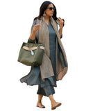 Gosriki Women'S Rayon Blend Straight Solid Kurta With Pant & Dupatta (Raja Saab Grey-Vks01-Gs_3Xl_Grey_Xxx-Large),Grey,3,B0DG2YSYLC