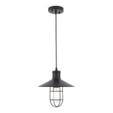 Living District Flaneur 1-Light Metal Pendant In Black Finish