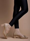 Shoetopia Pointed Toe Stylish Bow Beige Pumps For Women & Girls /Eu40,Beige,7,B0DRJGYBHV